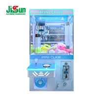 Mini machine d'arcade grue à prix, cabinet en acrylique, bandes LED néon, commande par joystick, pour centre commercial