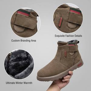 [Logotipo Personalizado] <span class=keywords><strong>Botas</strong></span> de Nieve para <span class=keywords><strong>Hombre</strong></span>, Nuevas <span class=keywords><strong>Botas</strong></span> de Invierno, Botines de Moda con Elástico a Rayas, Servicio de Marca OEM/ODM de Fábrica - Product Image 2
