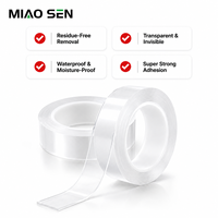 Cinta Adhesiva Transparente de PE Nano de Doble Cara, Bajo Ruido, Impermeable, Ecológica, en Rollo, Venta al Por Mayor, Suministro de Fábrica