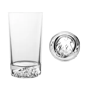 Bar Juice Beer Soda Glass Iced Coffee Cup 390ml Modern Unique Eagle Highball Drinking Glasses For Wedding