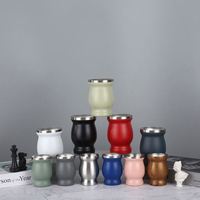 Vente directe d'usine, gourde en acier inoxydable à double paroi de 8 oz, tasse à yerba mate, gobelet Madai avec paille bombilla