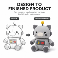 Peluche Doraemon personnalisée directement de l'usine, en coton PP, tissu super doux, pour anniversaire, anti-stress, OEM/ODM pour marques de distributeurs