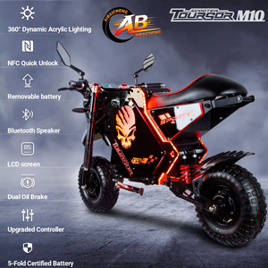 Mini scooter 10000W 14 pouces, étanche IPX5, autonomie 150 km, capacité de charge 200 kg, batterie lithium 72V 50AH - Product Image 1