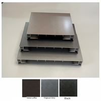 Cubierta de Pared de Aluminio Moderna Directa de Fábrica, Impermeable, para Protección Superior de Vallas Perimetrales Exteriores de Villas