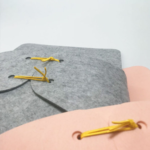 Tùy chỉnh A4/<span class=keywords><strong>A5</strong></span>/A6 xách tay cảm thấy thư mục tập tin Cặp tài liệu danh mục đầu tư văn phòng tổ chức với in túi - Product Image 6