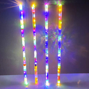Bâton lumineux LED doré, jouet de 1 m de long, rechargeable, en plastique, avec projection musicale et éclairage intégral pour enfants - Product Image 2