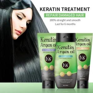 IVS Private Label Best Natural Hydrolyzed Brazil Keratina Protein Collagen Brazilian Straightening Keratin Hair Treatment set