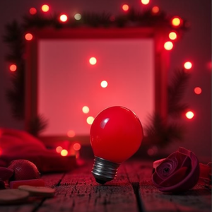 Bombilla Incandescente Roja Esférica de 25W 24V E27 45x76 - Product Image 3