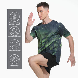 T-Shirt Sportiva da Uomo Personalizzabile con Logo, in Poliestere ad Asciugatura Rapida, Traspirante, con Collo a O, per Corsa, Maratona ed Eventi Atletici - Product Image 4