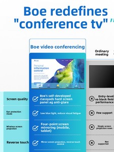Boe 98Inch Hội Nghị Tất Cả Trong Một Thiết Bị Thông Minh 4K Màn Hình Không Dây Chiếu Thương Mại Di Động Hiển Thị Video Văn Phòng Giảng Dạy - Product Image 2