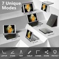 Étui clavier tactile OEM ODM pour tablette 10,2 pouces 9e, 8e, 7e génération avec pavé tactile multipoint, housse de protection rotative à 360° et