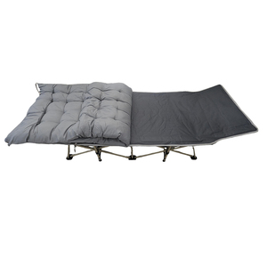 Reclining <b>Foldable</b> Bed With <b>Mattress</b> Steel Frame Modern Design Outdoor Portable Camping Bed and Cot M01039 Folding Bed With Matt - Product Image 2
