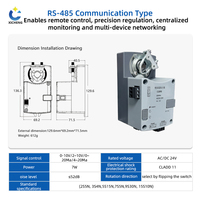 Actuador Eléctrico de 24V con Control Analógico, Actuador de Compuerta Proporcional Analógico de 24V AC/DC para Aire Acondicionado