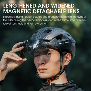 <span class=keywords><strong>Casco</strong></span> <span class=keywords><strong>Integrale</strong></span> da Bicicletta WEST BIKING, <span class=keywords><strong>Casco</strong></span> da Moto Alla Moda, Taglia Regolabile per Adulti, <span class=keywords><strong>Casco</strong></span> Personalizzato per Bici - Product Image 6