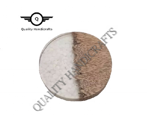 Haute qualité bois de manguier et résine sous-verres artisanat thé café vin tapis pour cuisine Table décoration inde accessoires - Product Image 4