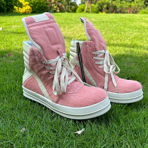 Sneaker High-Top Rick Green Hair di <span class=keywords><strong>Alta</strong></span> Qualità <span class=keywords><strong>con</strong></span> Marchio Personalizzato, Zip Laterale e <span class=keywords><strong>Suola</strong></span> Chunky - Product Image 4