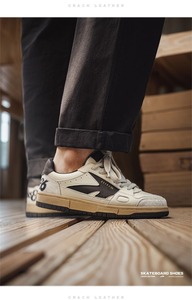 Scarpe da Skate Atletiche Vintage alla Moda per <span class=keywords><strong>Uomo</strong></span>, Sneakers Traspiranti con Lacci e Suola Piatta, Nuove Scarpe da <span class=keywords><strong>Uomo</strong></span> - Product Image 4