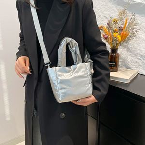 Customized Logo <b>Quilted</b> Handbags Adjustable <b>Single</b> Shoulder Strap Sling Bags Mini Women Puffer Tote Bags - Product Image 6
