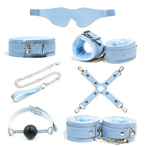 SM para Parejas, Juego de Roles Fetichistas, Bondage, Estampado de Leopardo, Esposas de Cuero, Látigo, Collar, Mordaza, 18+, Set de Restricción - Product Image 3