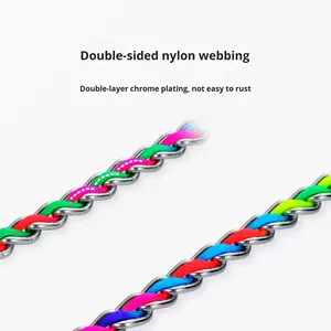 Vente en gros de chaînes de serpent robustes pour chien Laisse et collier arc-en-ciel - Product Image 4