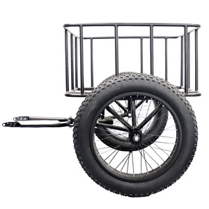 Remolque de carga de 2 ruedas Ruihe Y4 para remolque de carga de bicicleta de Cross eléctrica Compatible con remolque de carga de bicicleta de dos ruedas de 20-26 pulgadas - Product Image 6
