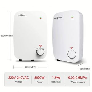 Chino Calentadores De Agua 8000W 220V Control Por Perilla Chauffe Eau Instantanne Cuarto De Bano Parador Uso - Product Image 5
