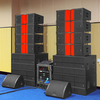Düşük Minimum Sipariş Adedi 1 Set Profesyonel Ses Hoparlörleri Line Array PA Ses Sistemi Neodimyum Çift 12 İnç Pasif Line Array Hoparlörler