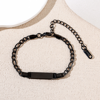 Bracelet personnalisé avec plaque de nom pour enfants Ywyougang, logo gravé, bijoux ajustables pour enfants, cadeau pour garçons et filles