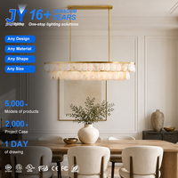 Lustre LED suspendu sur mesure en cuivre et albâtre pour restaurant, hall d'entrée, suite, appartement, décoration intérieure