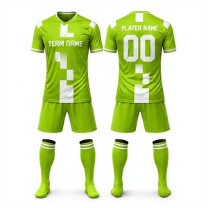 Maillot de football personnalisé rouge sublimé unisexe col en V manches courtes ensemble uniforme en mesh nom de l'équipe numéro du joueur séchage rapide respirant - Product Image 1