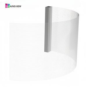 Shareview trong suốt linh hoạt <span class=keywords><strong>LED</strong></span> phim Màn hình hiển thị bảng điều chỉnh trong nhà dính Tinh thể thủy tinh cho thang máy & TV ứng dụng - Product Image 5