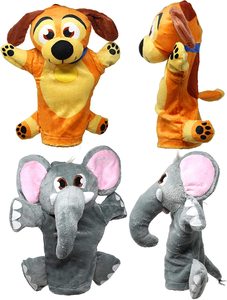 Libro <span class=keywords><strong>de</strong></span> juguetes <span class=keywords><strong>de</strong></span> marionetas <span class=keywords><strong>de</strong></span> mano para niños y adultos, juguetes educativos <span class=keywords><strong>de</strong></span> felpa <span class=keywords><strong>de</strong></span> animales y León, 6 unidades - Product Image 2