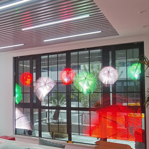 Pantalla LED Transparente para Publicidad en Vallas de Vidrio, Ultraligera, de Instalación Rápida, Pantalla LED Transparente para Exteriores, Tipo Cortina de Piso Grande - Product Image 6