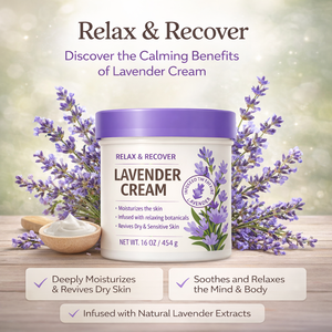 Crema Hidratante de Lavanda de Marca Privada |   Crema Calmante OEM para Rostro, Cuerpo y Manos |   Aceites Naturales para el Cuidado de la Barrera Cutánea - Product Image 2