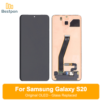Remplacement pour l'écran OLED du Samsung Galaxy S20 5G, assemblage d'écran original + verre remplaçable, qualité A