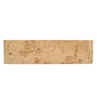 Table console contemporaine en bois de burl pour hôtel, table de contrôle d'entrée, décoration d'angle intérieur pour salon, table de passage, table de porche, bureau