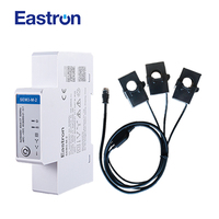 Compteur d'énergie Eastron SEM3-M-2 triphasé avec connexion CT RS485 Modbus RTU sur rail DIN pour surveillance bidirectionnelle des systèmes solaires photovoltaïques