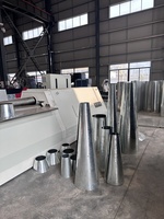 Máquina de Laminación de Placas de 4 Rodillos HOGI Cone, Conexión Multieje, Función de Inclinación del Rodillo Superior para una Formación de Conos Precisa