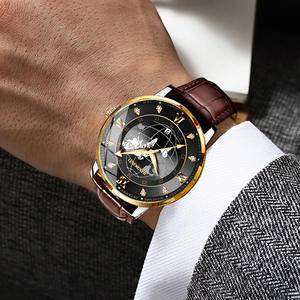 QUARTZ WATCH <span class=keywords><strong>2022</strong></span> Binband nouvelle véritable montre Ultra-mince hommes étanche vraie ceinture Globe à la mode marque <span class=keywords><strong>calendrier</strong></span> - Product Image 4