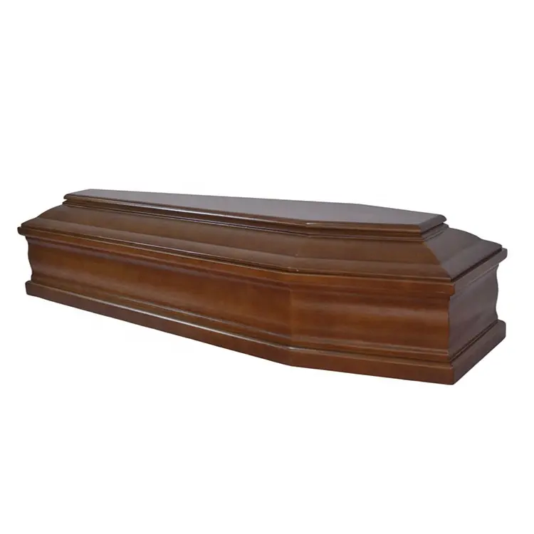 中国メーカー葬儀木製ヨーロッパ棺ハンドル付き