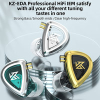 KZ EDA 3 Auriculares Intrauditivos con Cancelación de Ruido, Auriculares HIFI Deportivos, Auriculares con Cable Desmontable y Sonido Equilibrado, Sin Micrófono