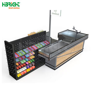 Comptoir de sortie de supermarché en acier de haute qualité Design durable et moderne avec bandes lumineuses à LED - Product Image 3