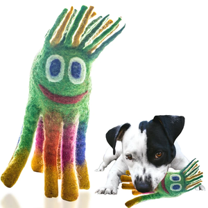 Giocattoli per Cani in Lana Feltrata Colorata - Set <span class=keywords><strong>di</strong></span> Giocattoli Allegri, Sicuri e Morbidi per Cani da Interno per Battaglie, Inseguimenti e Divertimento - Product Image 2
