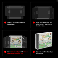 Boîtier Double Disque Protection Étui Compatible avec Jeux PS1 Doubles & Musique Double CD Boîtier NTSC Standard