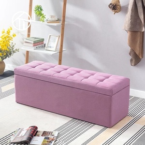 Modern Metal <strong>Storage</strong> <strong>Dining</strong> <strong>Bench</strong> Colorful Hallway Shoes Stool <strong>Benches</strong> Long Pouf Ottoman for Hotel &amp; School Use - Product Image 5