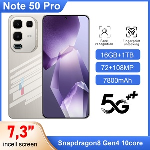 Chất Lượng Cao Note50Pro Decacore <span class=keywords><strong>CPU</strong></span> 16GB 108MP Phía Sau Máy Ảnh HD Màn Hình 5G Tốc Độ Nhanh Android 16 + 1TB 5G Toàn Cầu Bán Buôn CDMA Wifi - Product Image 2