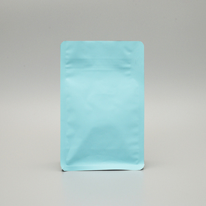 Sachet de café carré sur mesure à fond plat avec valve de dégazage, doublure en aluminium de qualité alimentaire, fermeture éclair facile à déchirer, emballage de café en vrac - Product Image 4