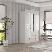 Armoire 3 portes en gros armoire en bois armoire walldrope armoire chambre à coucher 500 mm de profondeur armoire armoires multifonctionnelle