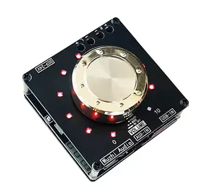 ZK-F152 Cool Volume Indicator Blue-tooth Audio Amplifier Board Module 2.0 Dual Channel 15W+15W