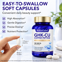 ArtoaLabs 120 gélules molles 300 µg par dose GHK-Cu Peptide de cuivre Capsules molles Suppléments de santé naturels à base de plantes Meilleur antioxydant